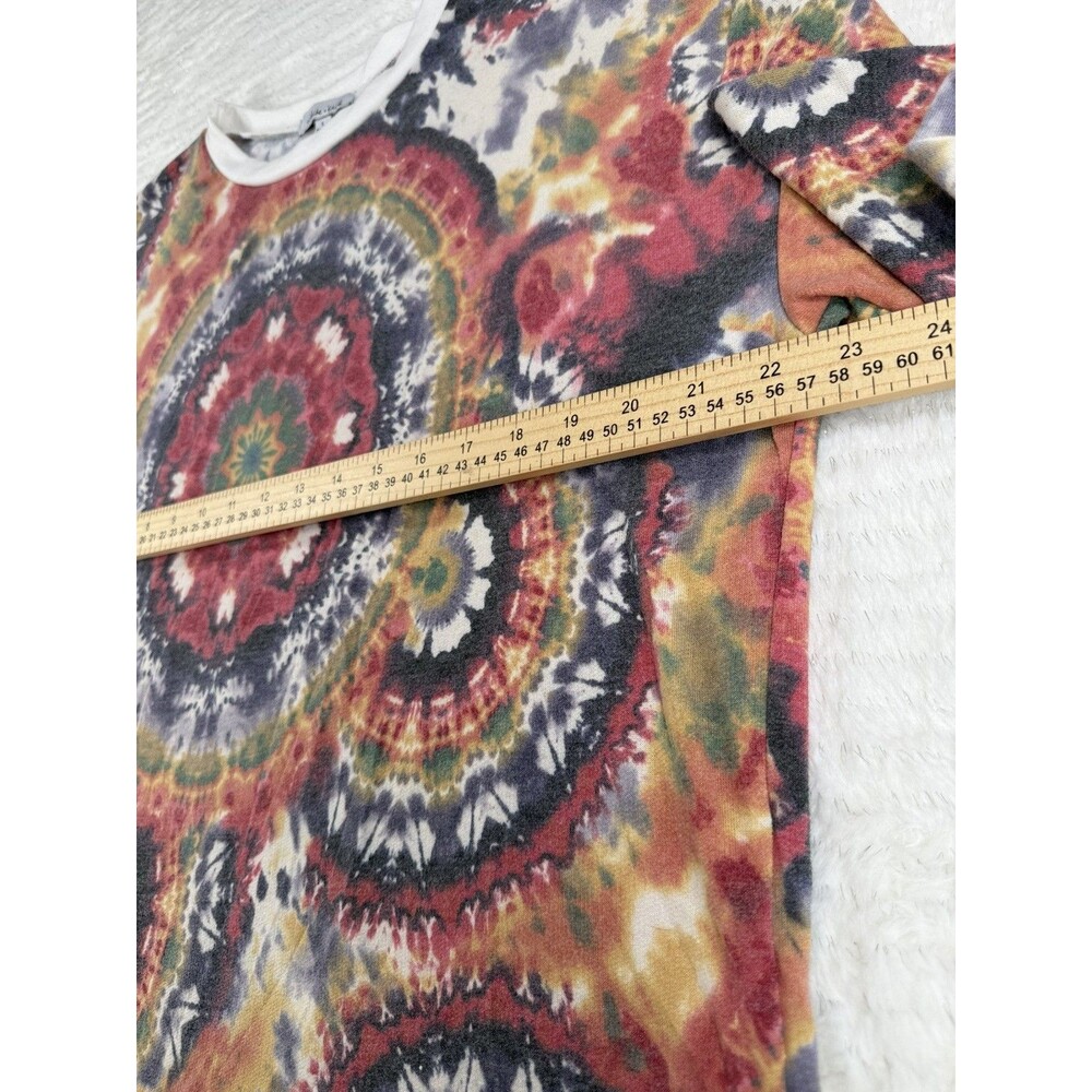 White Birch Boho Mandala Tie Dye Pullover Sweatshirt Size L - Picture 2 of 7